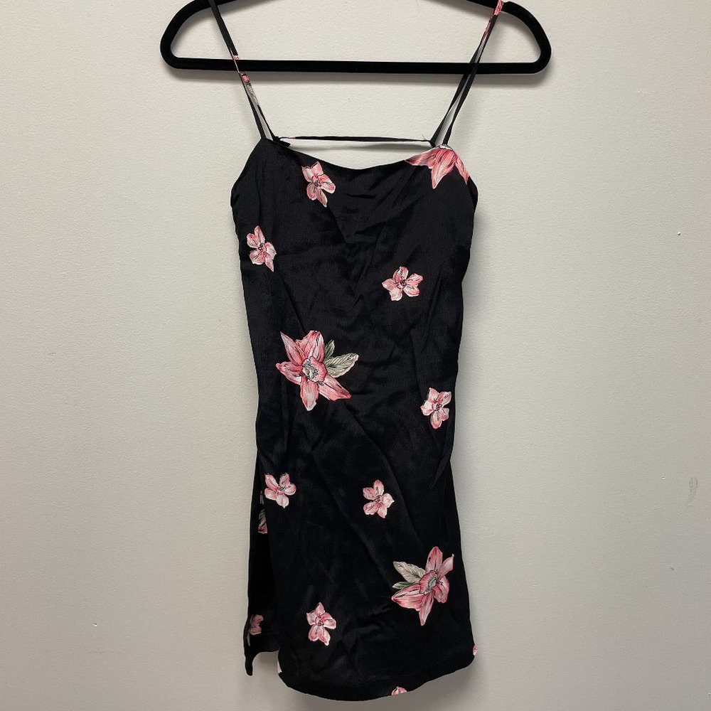 Reformation open back dress